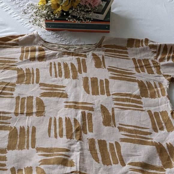 UK Brand White Stuff Top, Beige/Pinky, US 4 - Picture 4 of 8